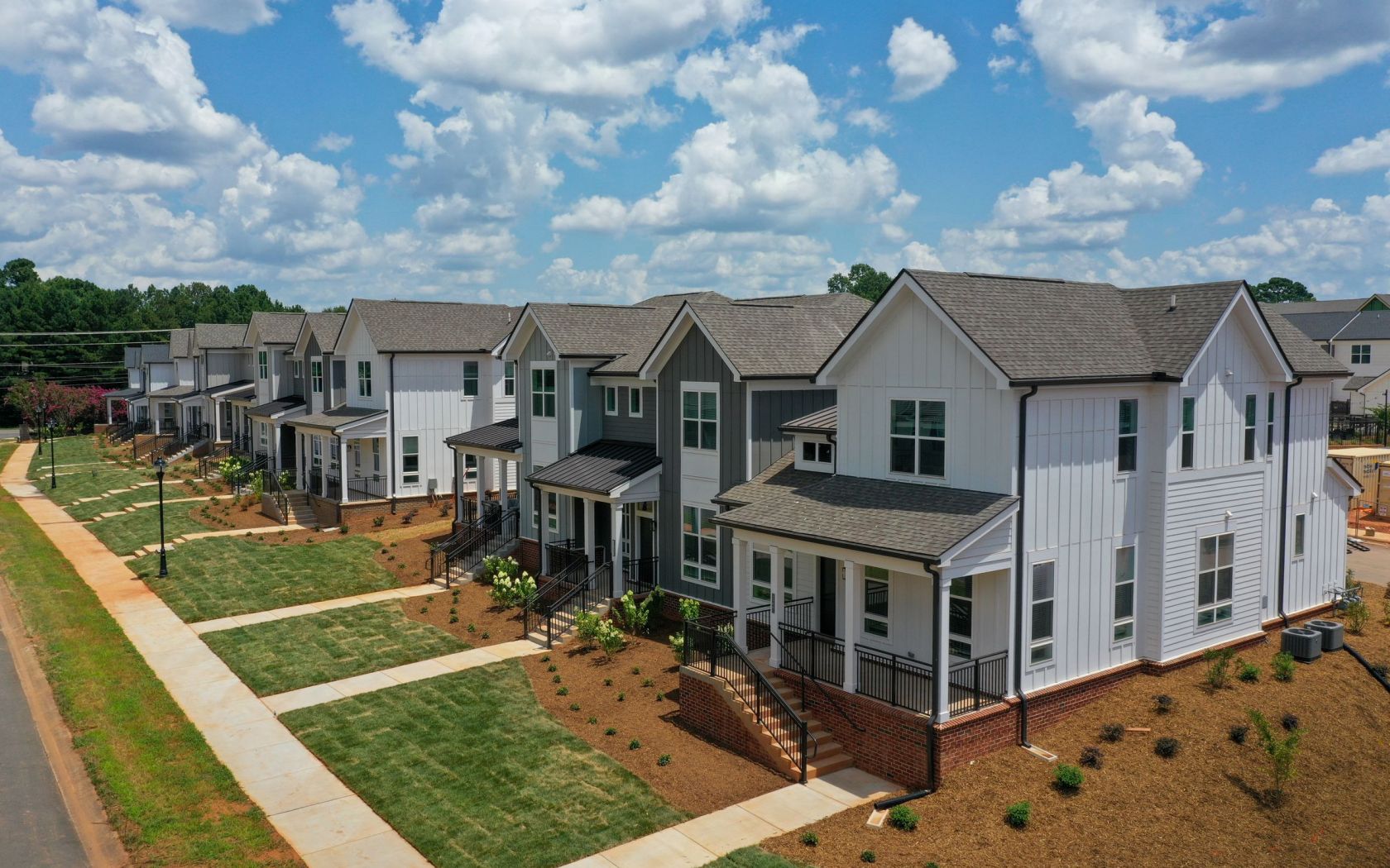 Townhomes at Bridlestone street view home exterior